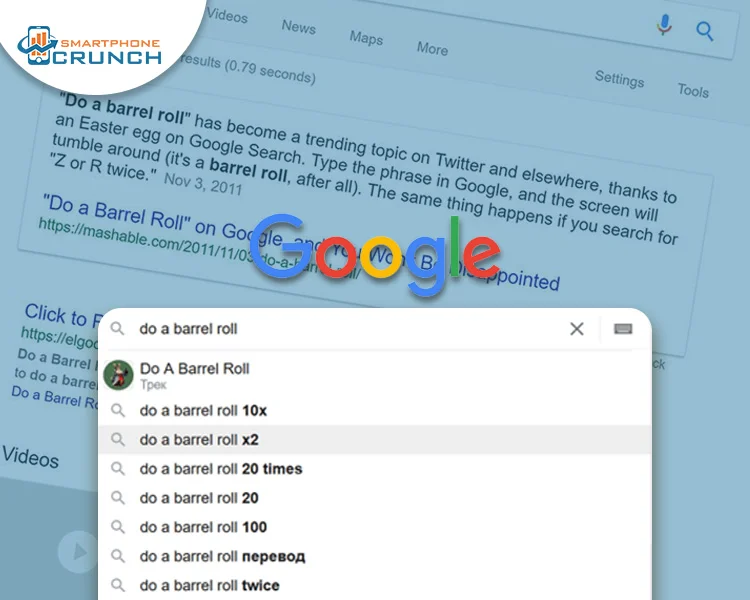 Play Do A Barrel Roll 5.6 Times on Google